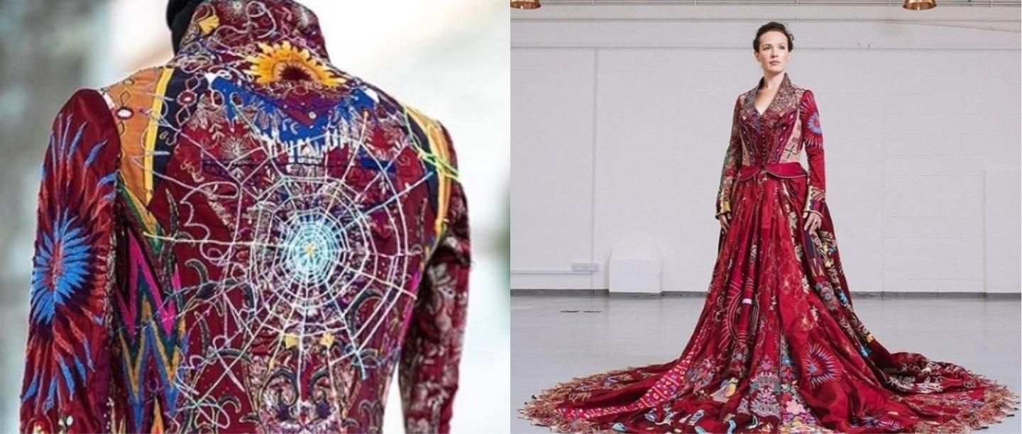 This Unique Project Had An Embroidered Red Dress Travelling Across The World For 10 Years!