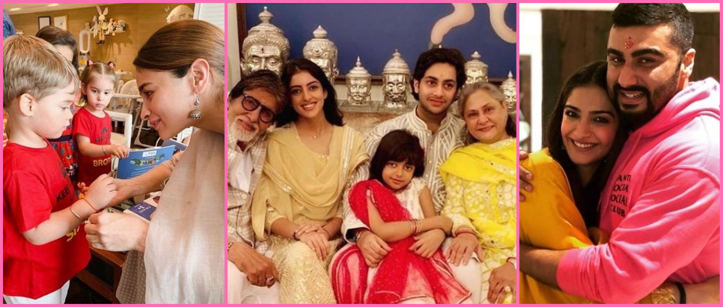 From Bachchans &amp; Khans To Kapoors &amp; Pataudis, Here&#8217;s How Bollywood Celebrated #Rakhi2K19