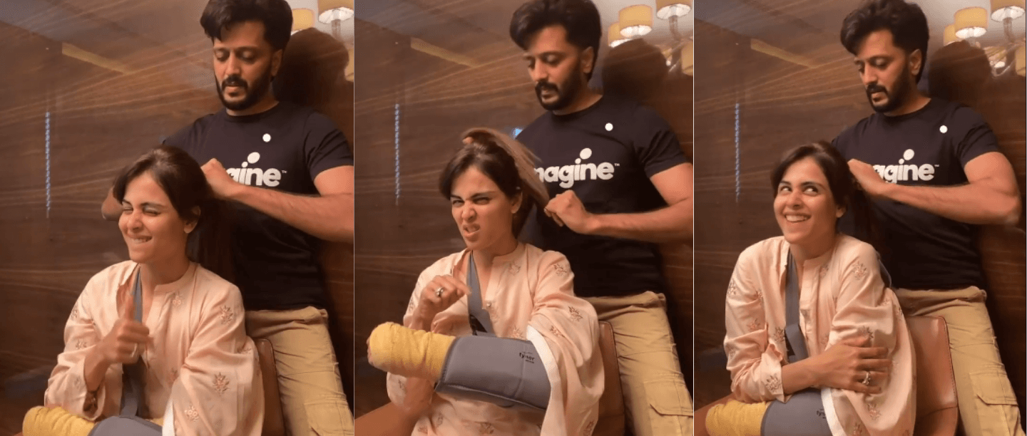 This Video Of Riteish Deshmukh Helping Out Genelia At Her &#8216;Worst&#8217; Is Winning Our Hearts!