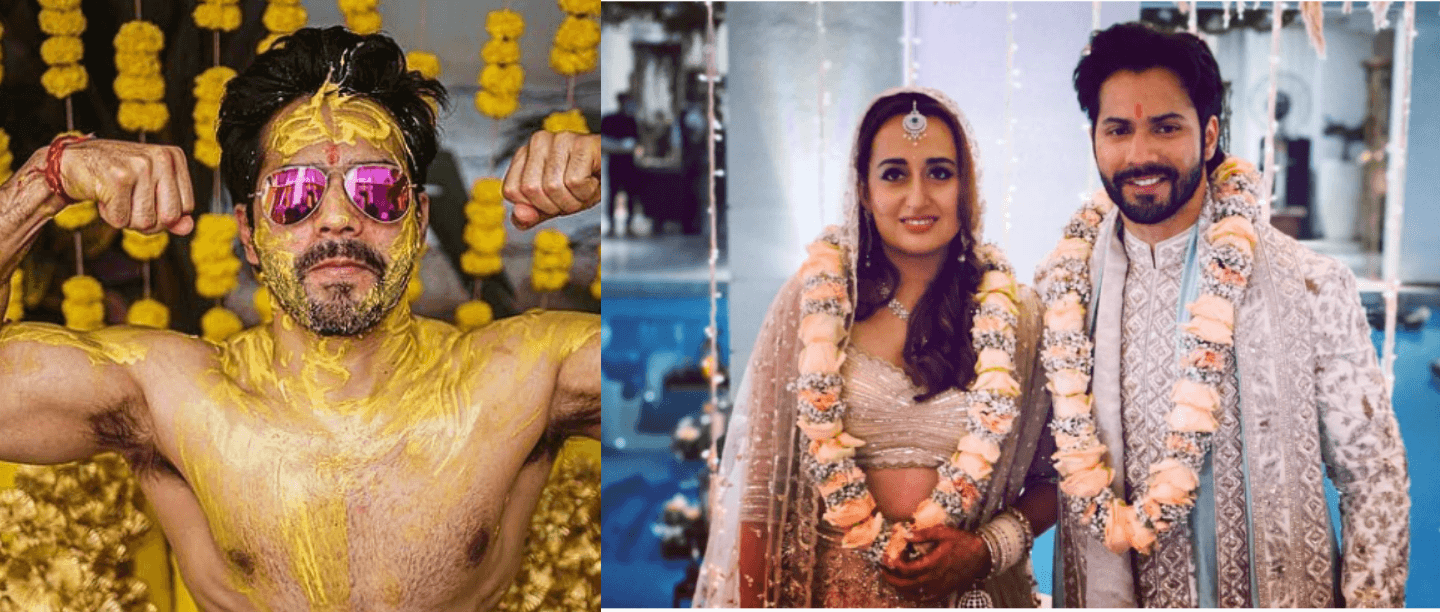 Just In: Varun Dhawan&#8217;s Haldi Pics Are Out &amp; It Was A Full-Blown Filmy Affair
