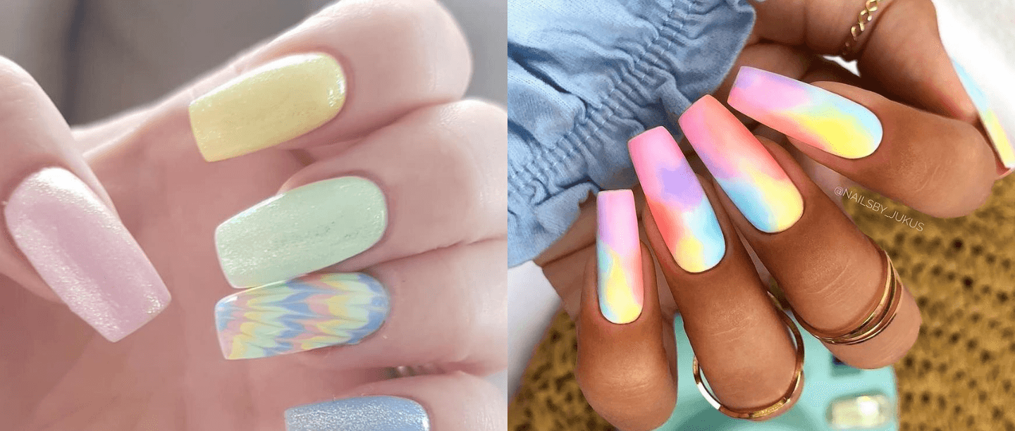 Move Over Neon: Tie-Dye Nails Are Back &amp; It&#8217;s Time We All Add Some Colour To 2020