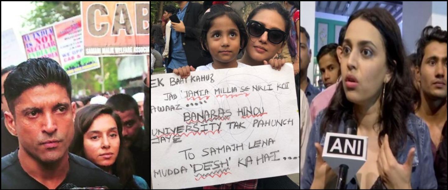CAA Protests: B-Town Celebs Took To Streets To Stand In Solidarity With India&#8217;s Youth