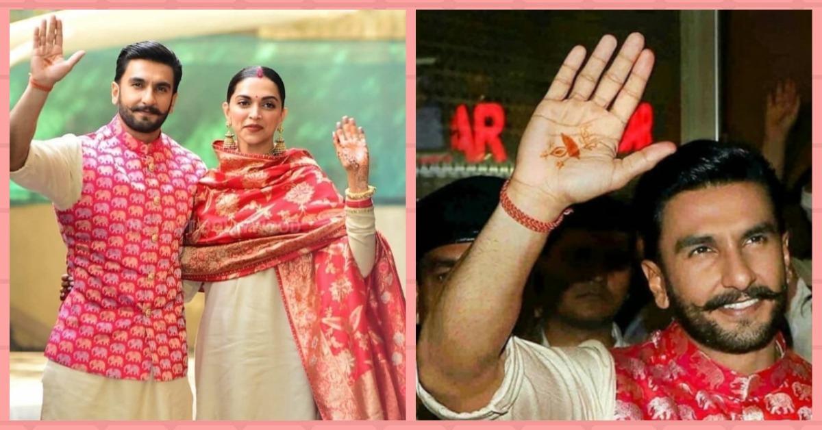 Ranveer Made Us Fall In Love With Him Once Again, This Time It&#8217;s Got To Do With His Mehendi!