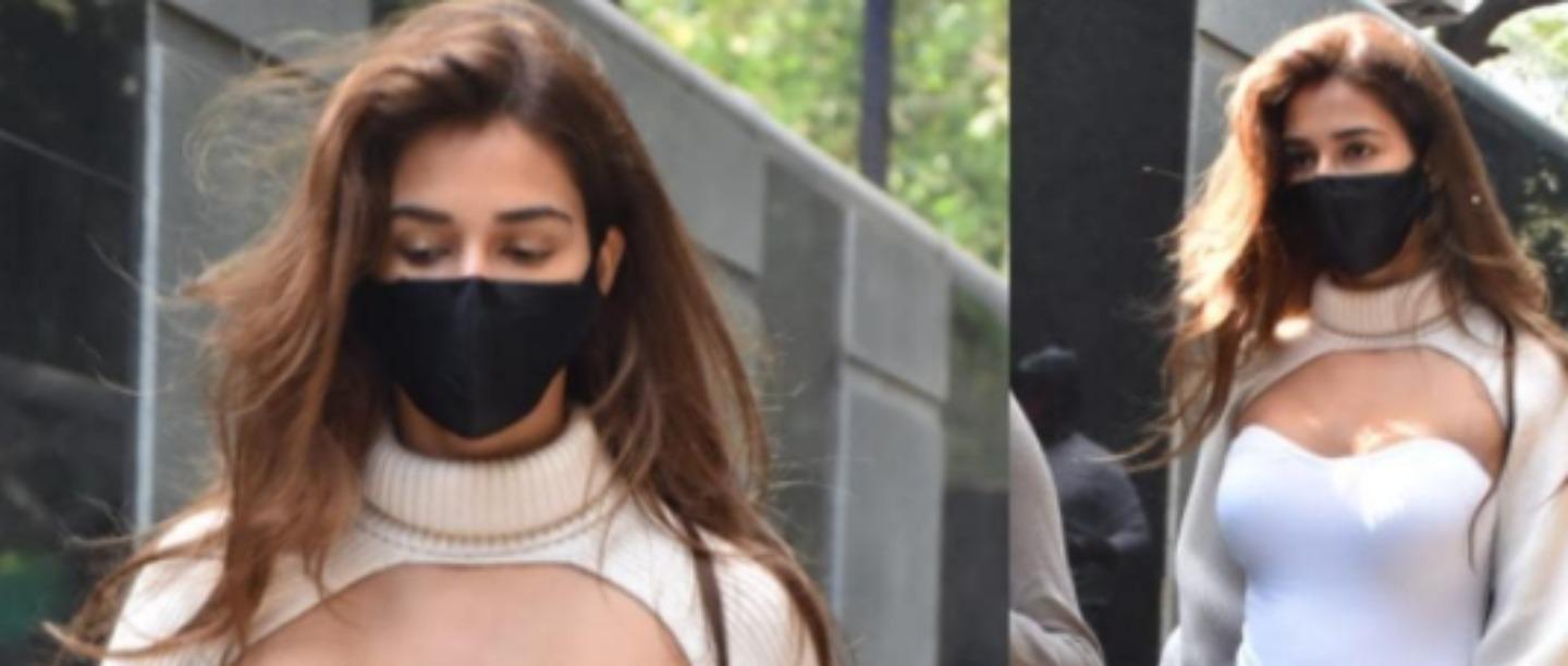 Woah! Disha Patani Worked A Risqué Barely-There Sweater &amp; We Found The Exact One!