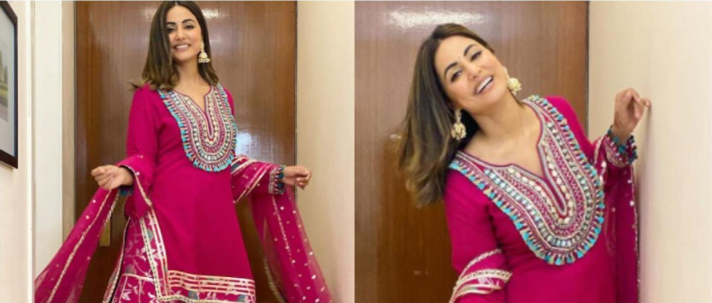 Girls, Hina Khan&#8217;s Oh-So-Vibrant Look Is All You Need To Sail Through The Festive Season!
