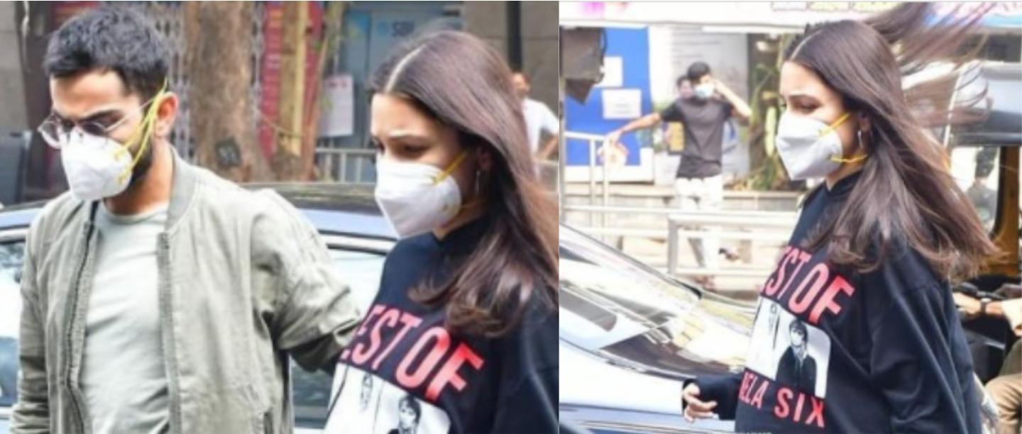Mom-To-Be Anushka Sharma Continues Her Comfy Maternity Style Spree With A Sweatshirt Dress
