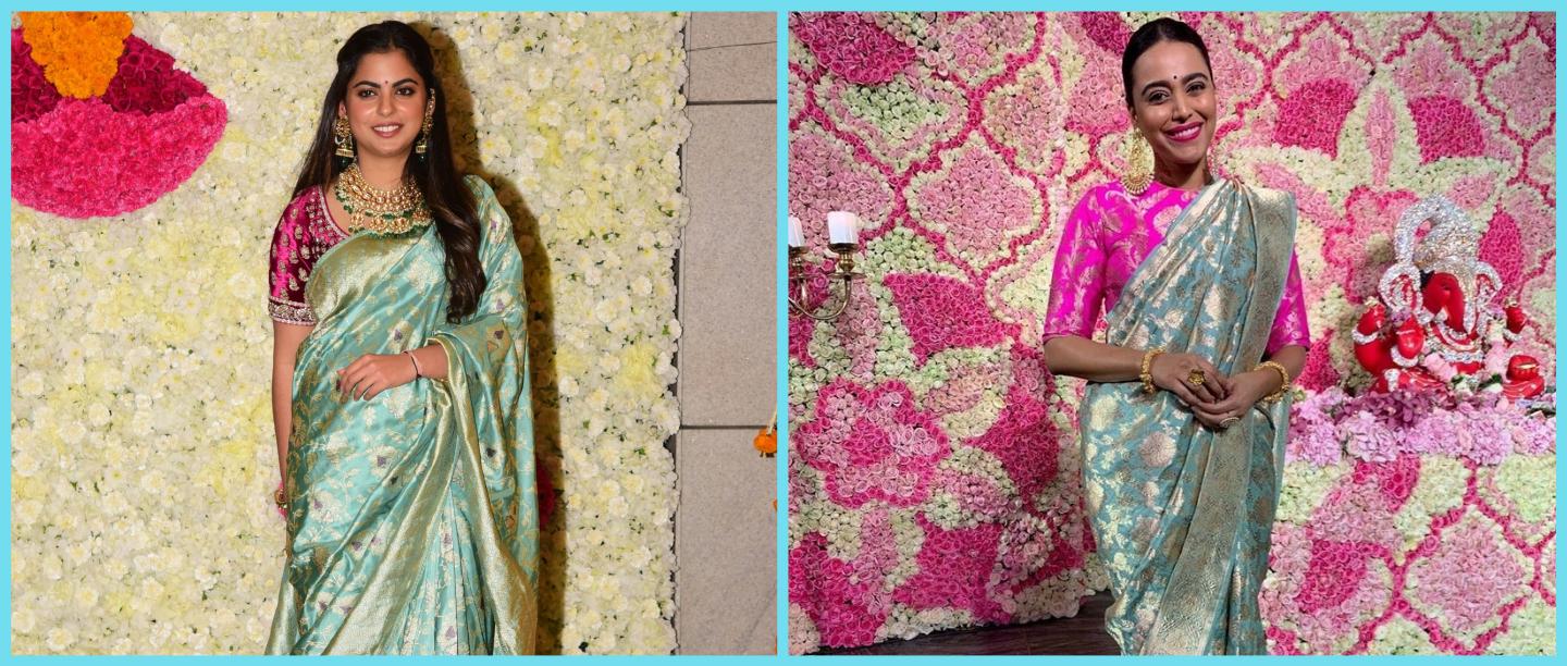 Is Isha Ambani&#8217;s Sabyasachi Saree Inspired From Swara Bhasker&#8217;s Raw Mango Outfit?