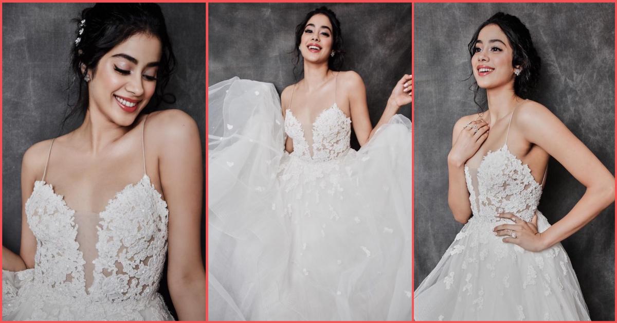 Make (G)room For Janhvi &#8216;Coz She Stepped Out In A Bridal Gown Looking Extra AF!