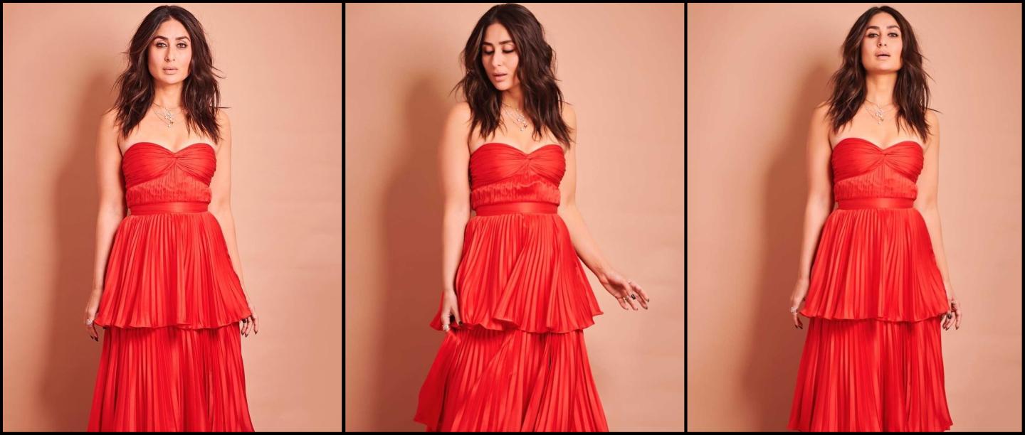 Kareena Kapoor Looks Like A *Yummy* Red Velvet Cupcake In This Tiered Tube Dress