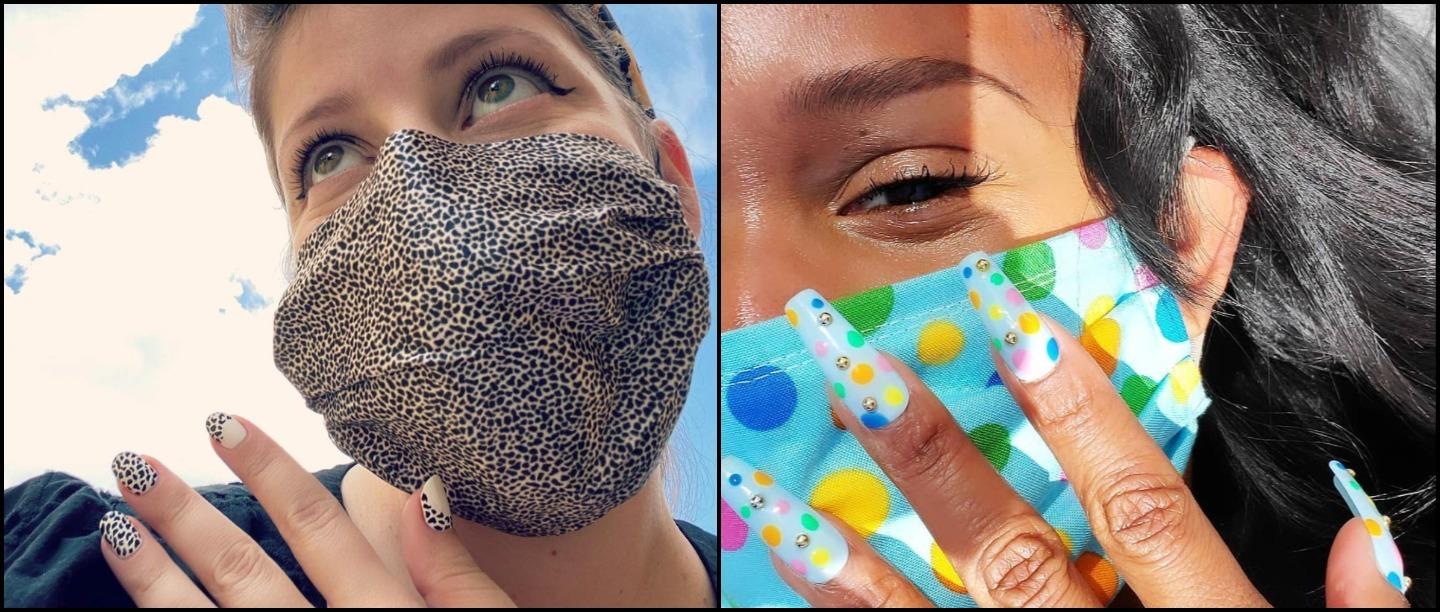 Nailed It! 5 Manicures To Match With Your Face Mask, Because Why Not?