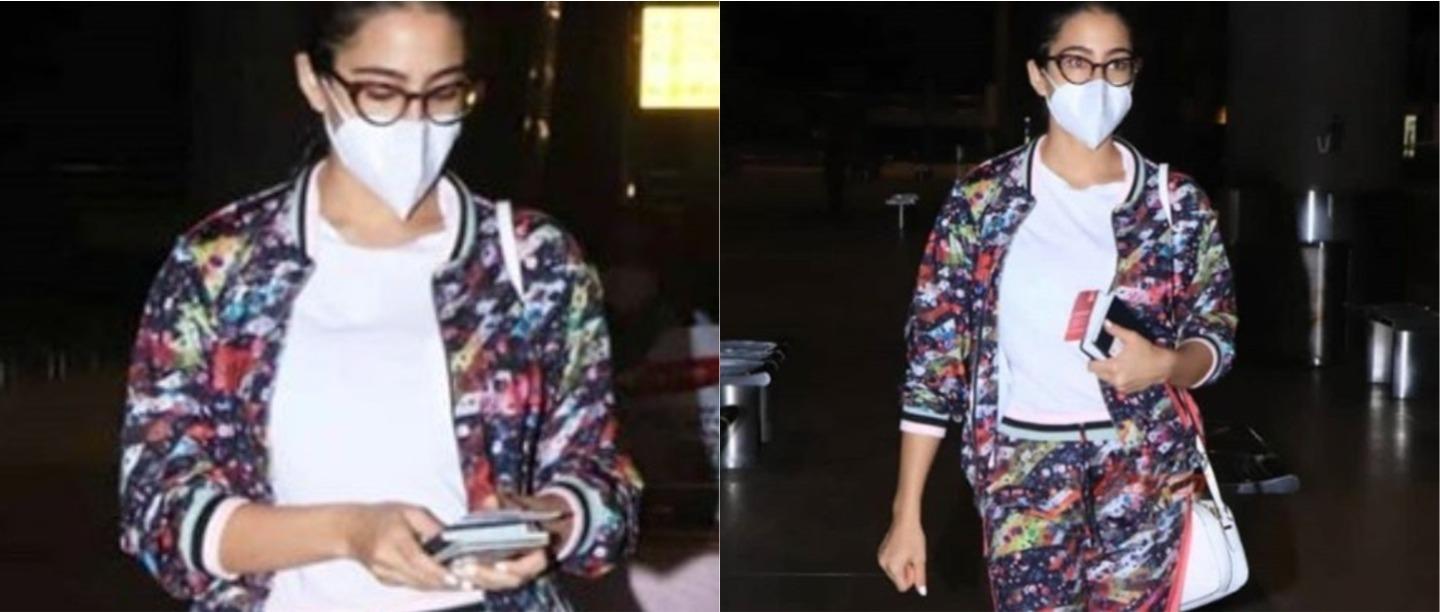 Oh Damn! Sara Ali Khan&#8217;s Recent Airport Look Had A Blinding Print &amp; We Are Wondering Why