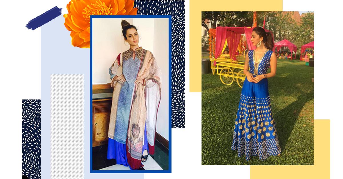 These Divas Show Us How To Tackle The Wedding Blues In Electrifying Blue