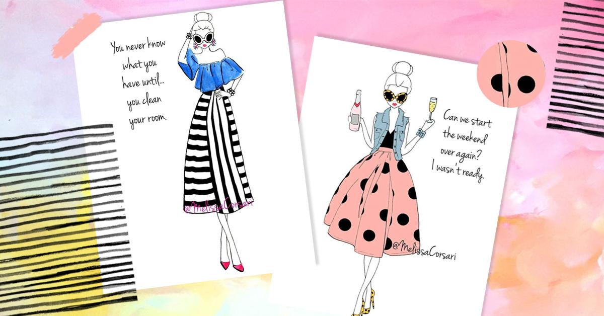 These Illustrations Perfectly Sum Up Our Daily Fashion Mood!