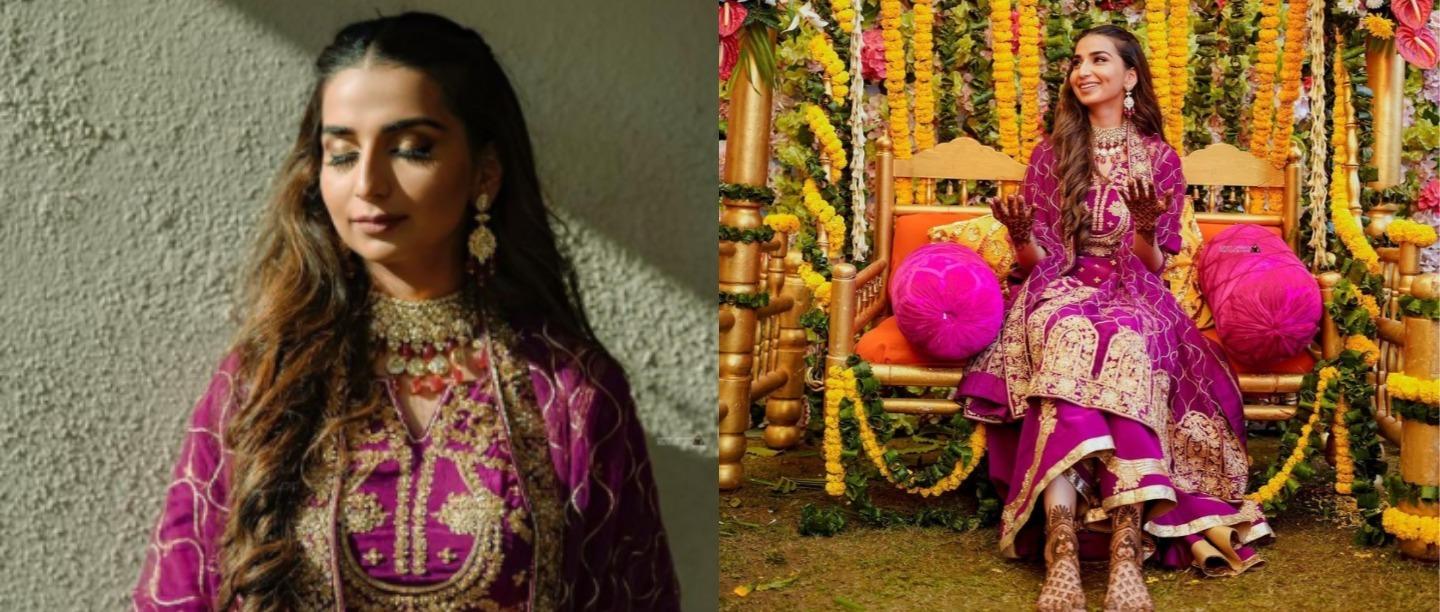 This Bride&#8217;s Aubergine Mehendi Outfit Is Winning The Internet For The Right Reasons