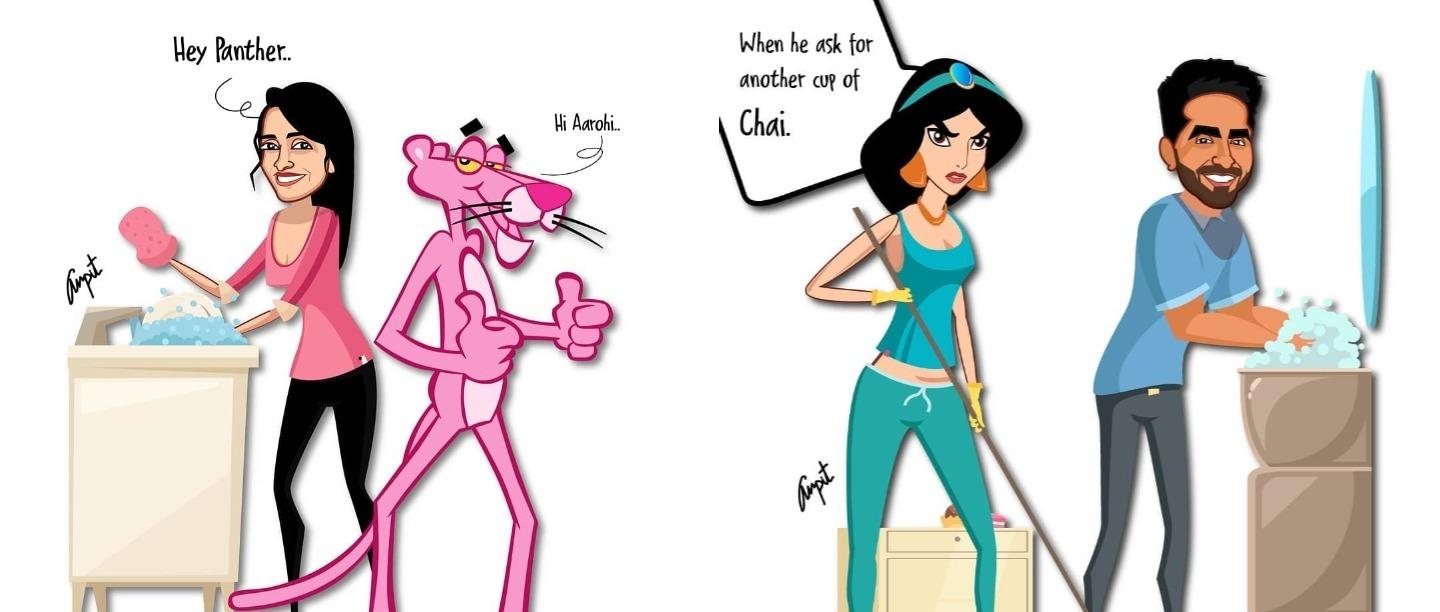 Bollywood Celebrities Chill With Cartoons In This Artist&#8217;s Alternate Lockdown World