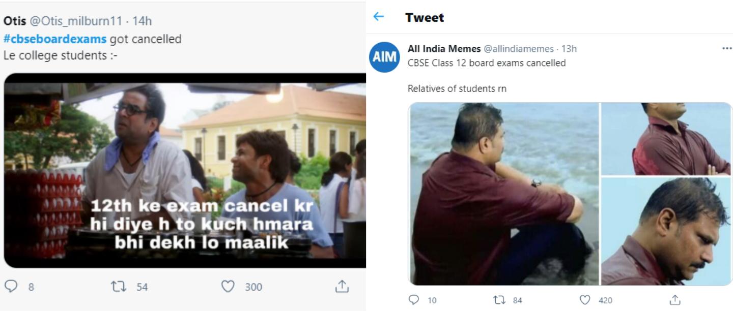 Students-1, Relatives-0: Twitter Erupts In A Memefest After Class 12 Boards Get Cancelled