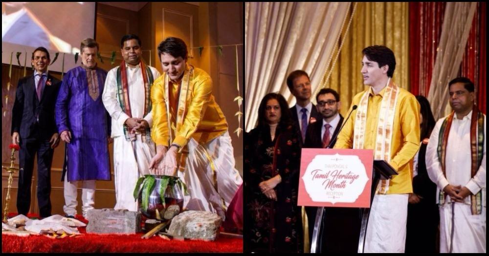 Justin Trudeau Wore A Veshti For Pongal And Our Hearts Are Doing A Lungi Dance!