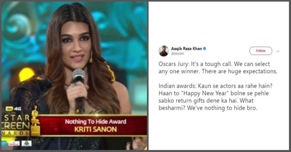 What Even Is The &#8216;Nothing To Hide&#8217; Award That Kriti Sanon And Shahid Kapoor Just Won?