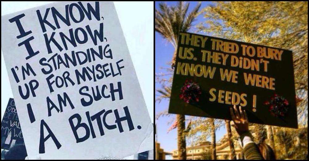 10 &#8216;Billboard Signs&#8217; At The Women&#8217;s March We Want As T-Shirt Slogans