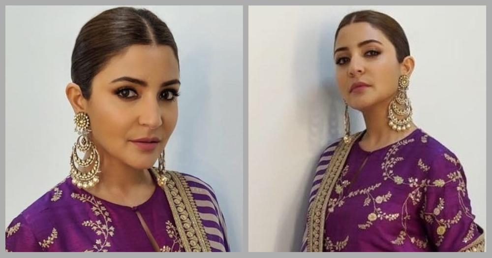 Anushka Sharma&#8217;s Purple Suit Is So Pretty, We&#8217;re Looking For Our Sui Dhaaga!