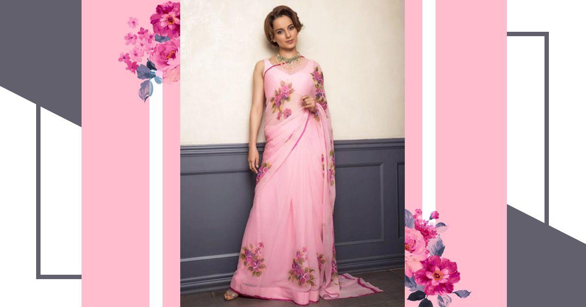 Here’s How Kangana Ranaut Manages To Travel In A Saree &amp; You Can Too!