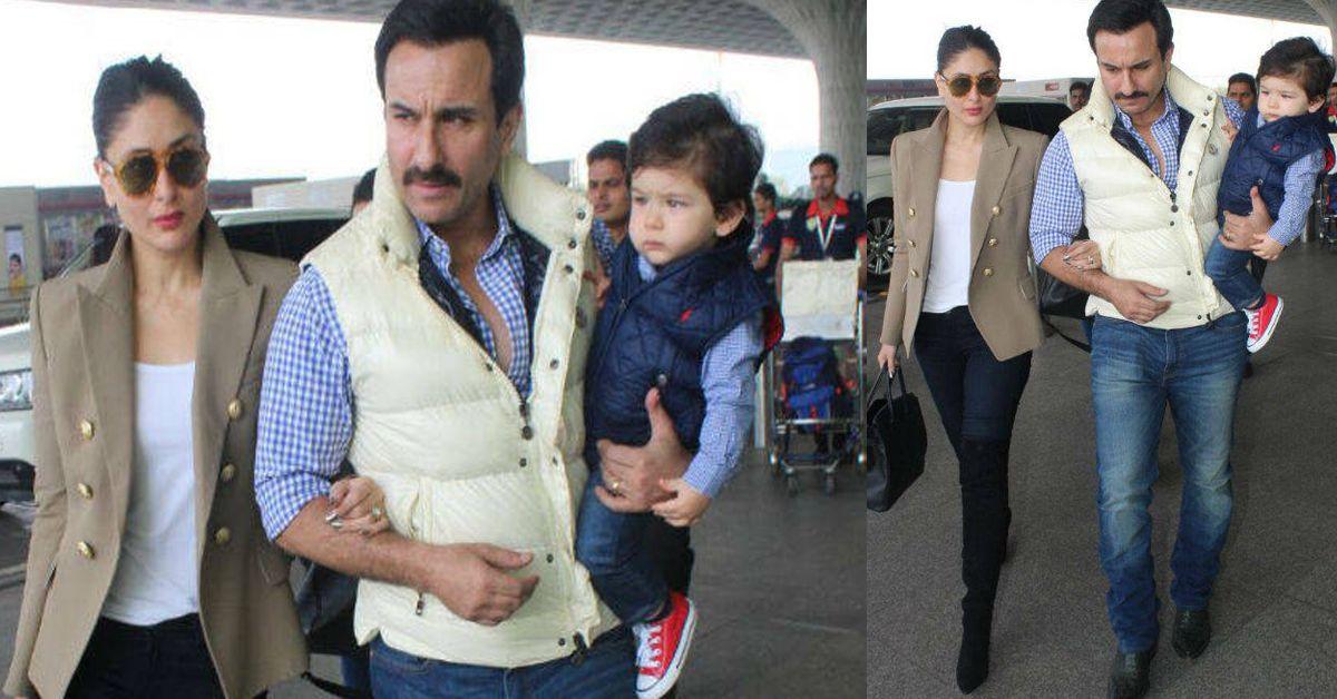 Kareena, Saif And Taimur Are Delhi-Bound For The Little Nawab&apos;s 1st Birthday. Here&apos;s The Scoop
