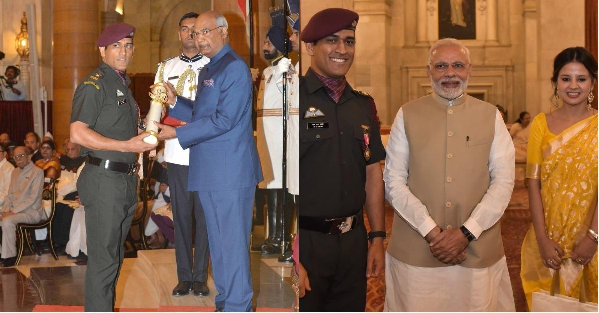 #CaptainCool: Dhoni Wins A Padma Bhushan And Our Hearts, This Time In An Army Uniform