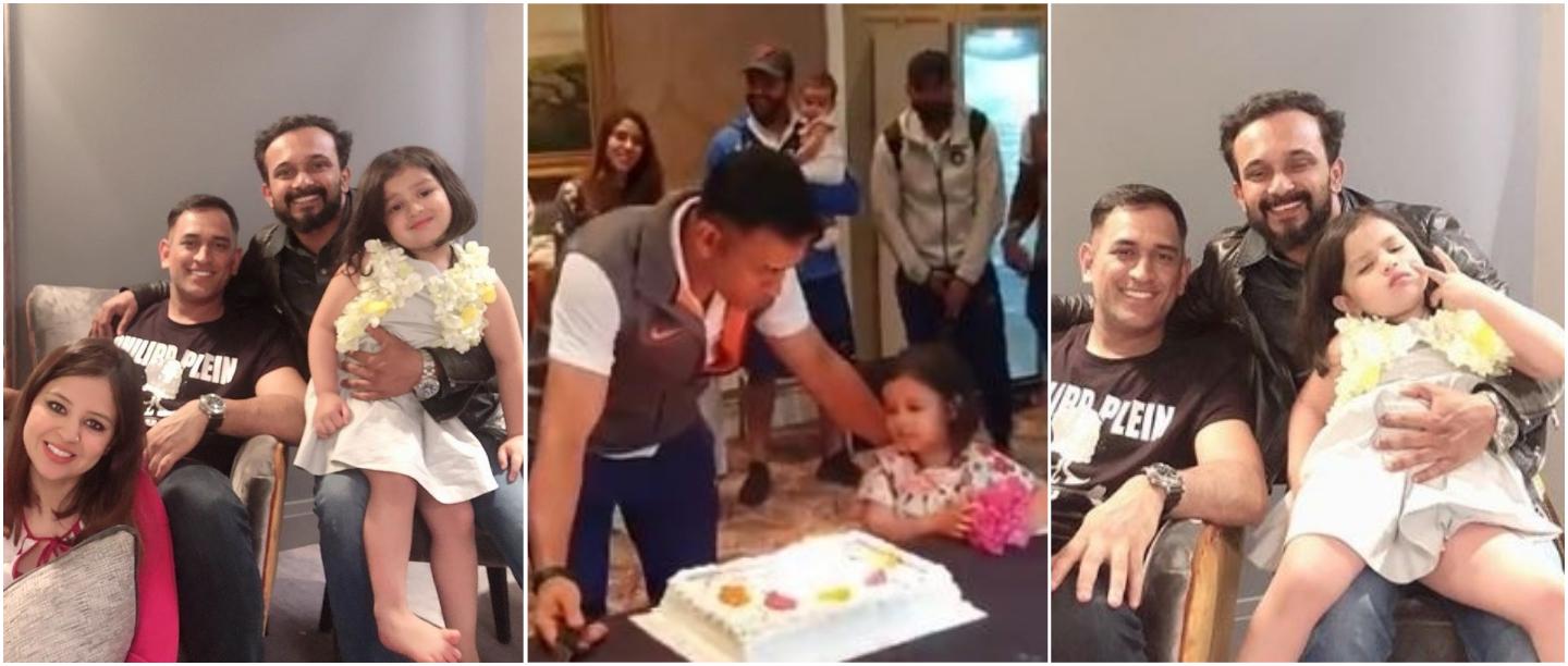 This Video Of Ziva Telling Daddy Dhoni To &#8216;Say Something Na&#8217; Before Cake-Cutting Is Gold