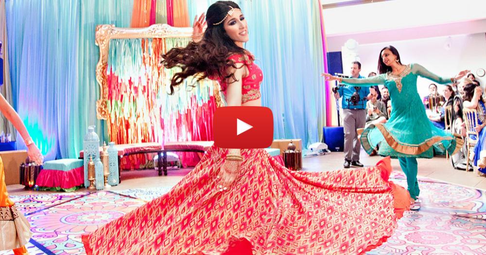 This Bride’s Bollywood Style Dance On Her Sangeet Is The Best Thing You&#8217;ll See Today!