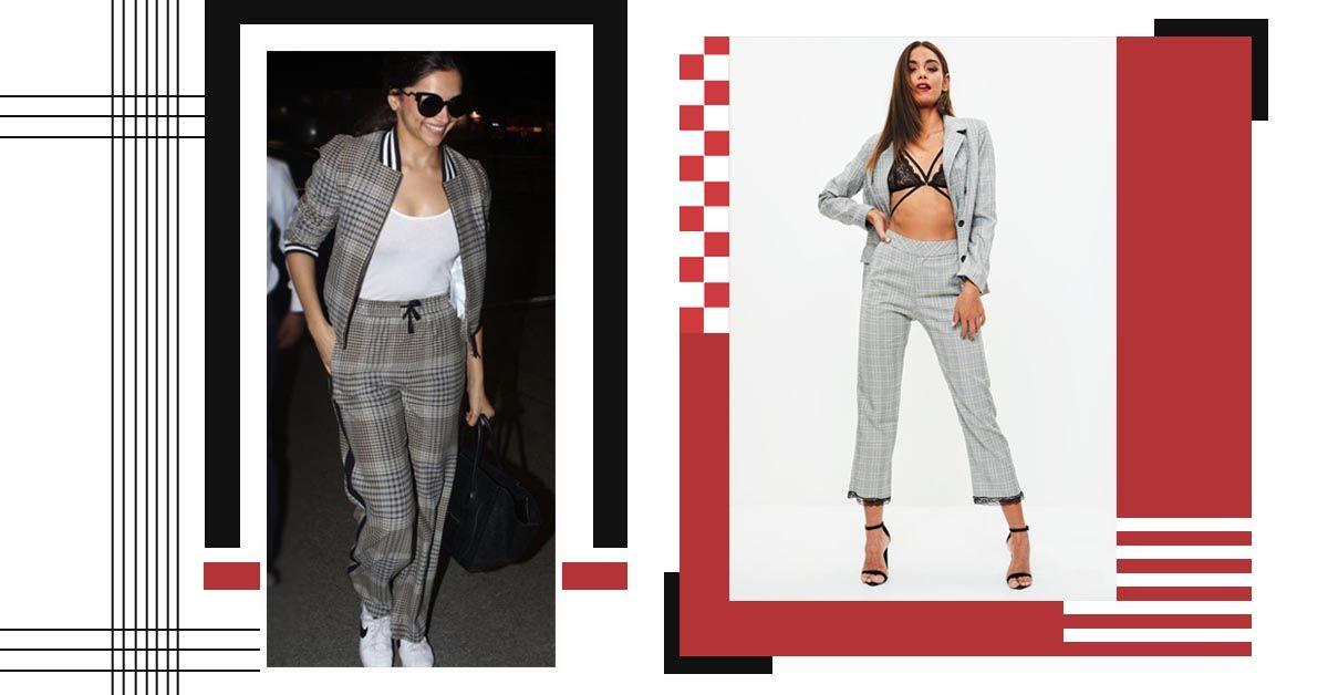 Hot Deal Alert! Smart Plaid Sets Like Deepika&#8217;s To Wear On All Your Travels
