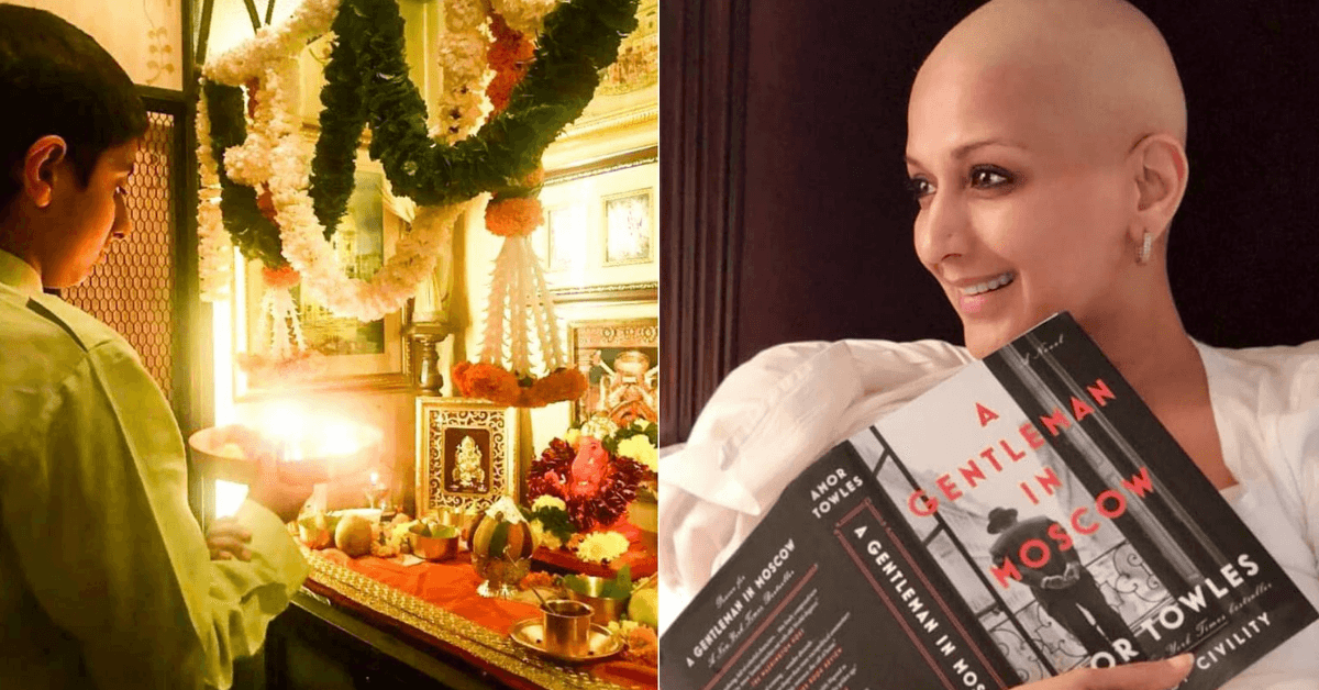 Missing Home: Sonali Bendre Shares Pictures Of Son Ranveer Praying To Bappa