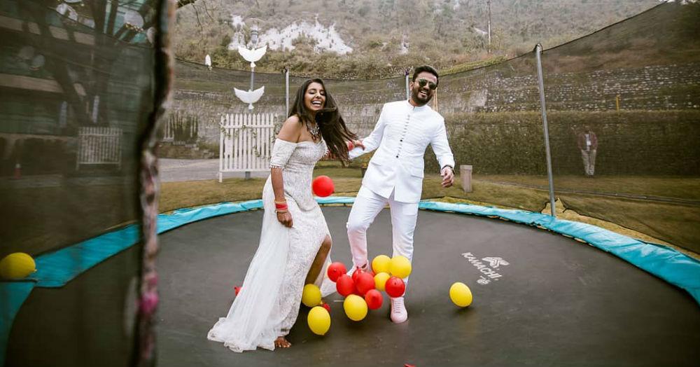 Couple Adds  A Fun Twist To Their Wedding &amp; We&#8217;re Jumping With Joy