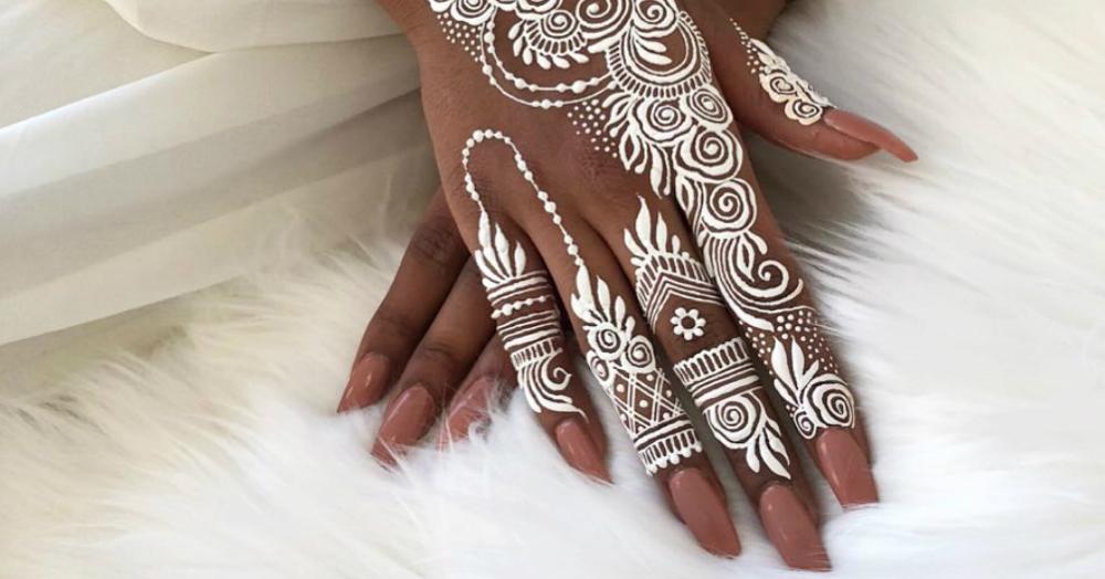 Move Over Traditional Henna, White Mehendi Is The Latest Bridal Trend Of 2018!