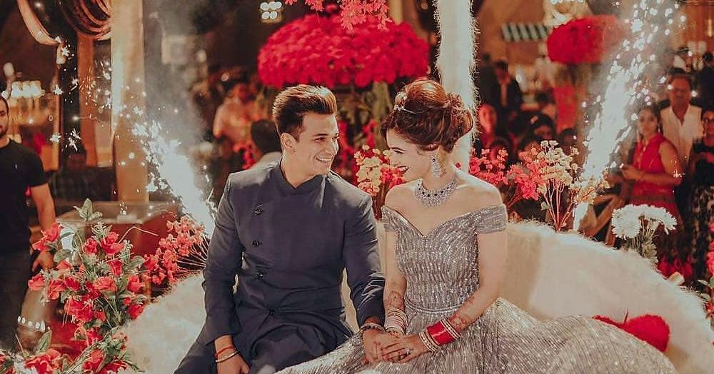 You Will Not Believe How Long It Took To Make Yuvika Chaudhary&#8217;s 40 Kgs Reception Gown!