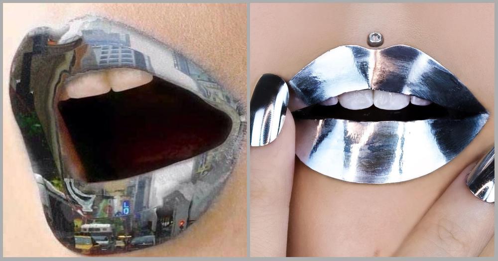 This Reflective Lip Art Will Make You The Star Of The Show&#8230; LIT-erally!