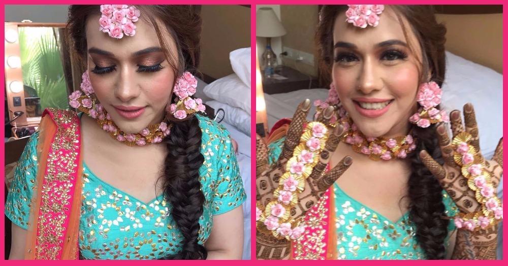This Bride&#8217;s Mehendi Make-Up Is Totally LIT &amp; We Have All The Deets!