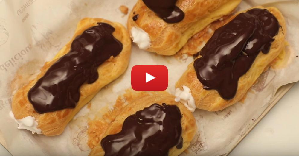 Learn how to make Chocolate Eclairs Easily at Home!