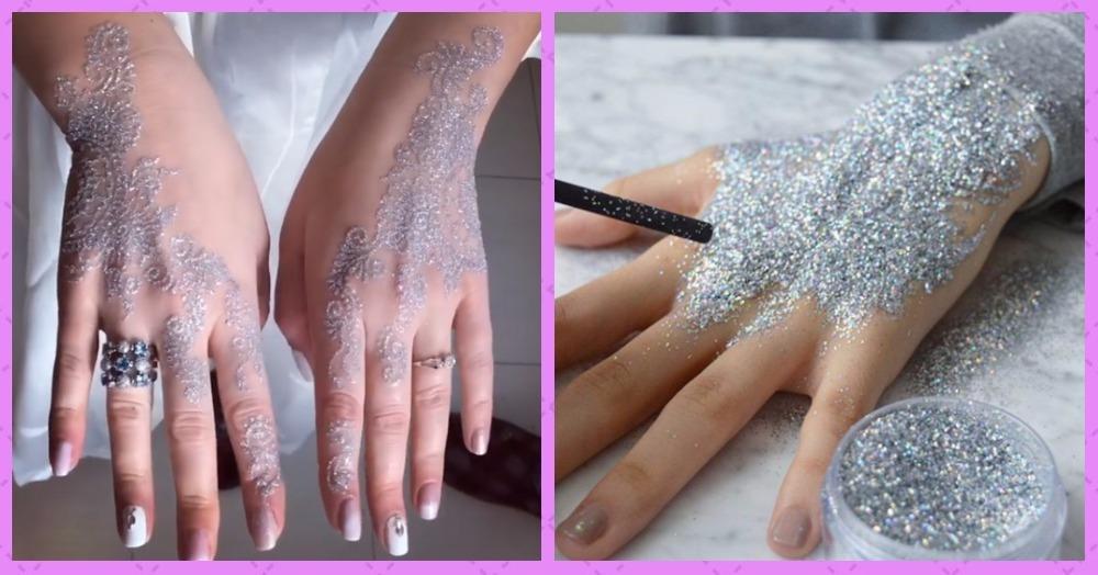 Bridal Mehendi Just Got A Makeover!  Check Out The New &amp; Amazing Glitter Mehendi!