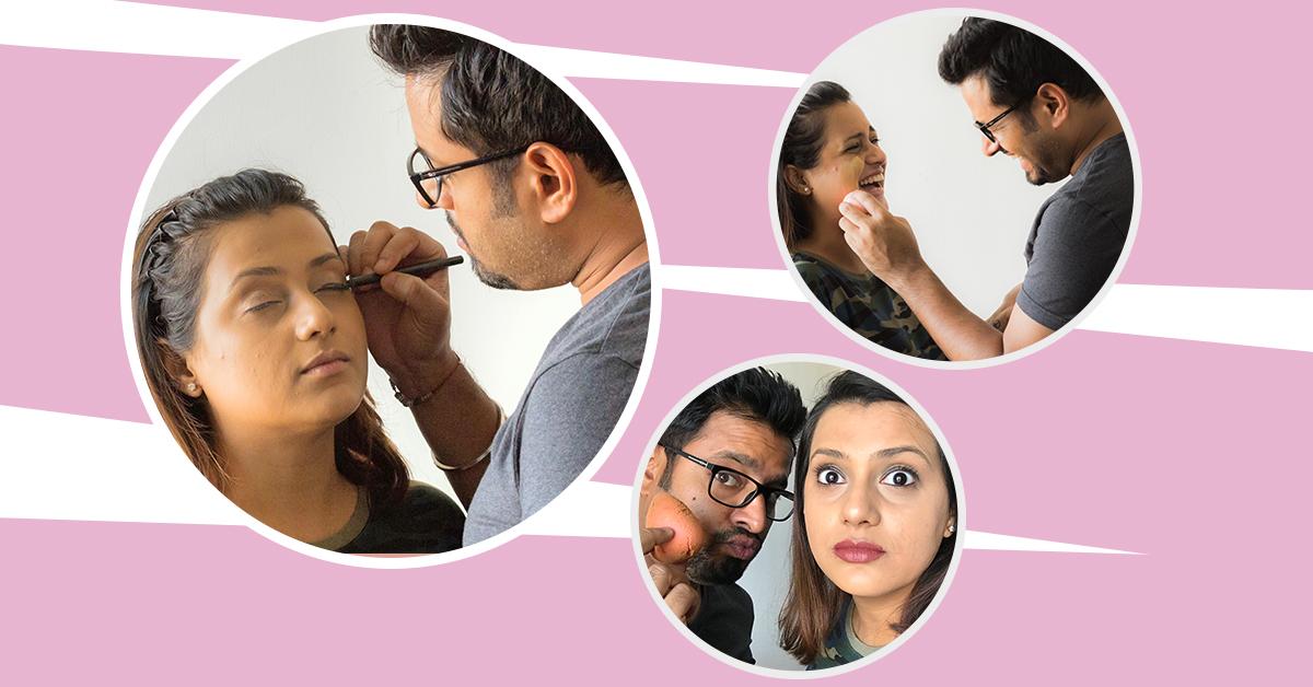 I Let My Husband Do My Makeup… And It Didn’t Turn Out As I Expected!