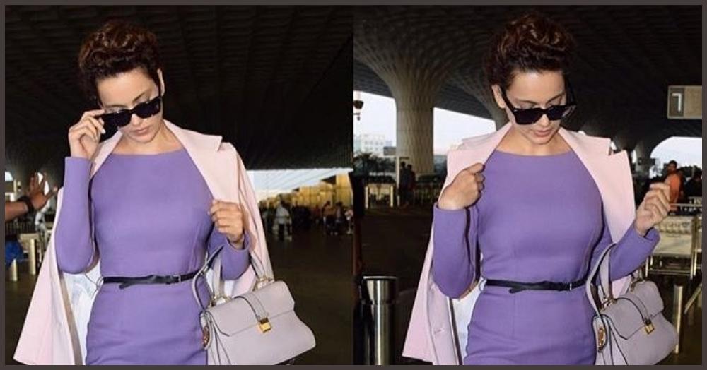 Kangana Ranaut&#8217;s Recent Airport Look Has Got Us Crushing On Lavender!