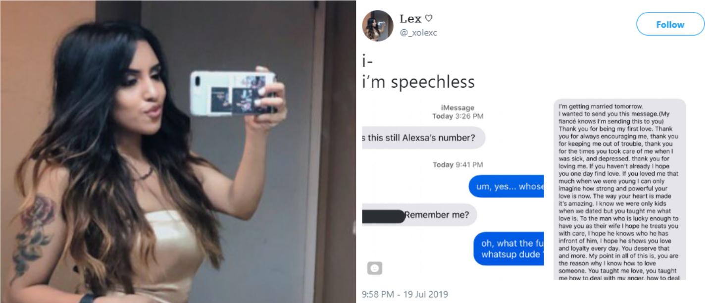 This Twitter User’s Ex Texted Her A Day Before His Wedding &amp; This Is What He Said