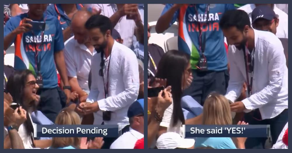 This Guy Proposed To His Girlfriend During The India-England Match &amp; It Was Filmy AF!