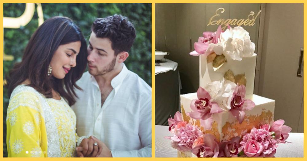 Sona Kitna Sona Hai: Nick And Priyanka&#8217;s Engagement Cake Was Decorated With 24-Carat Gold!
