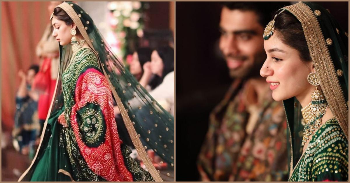 A Pakistani Bride Wore A Green Sabya Lehenga &amp; We&#8217;ve Never Seen Anyone Look So Royal