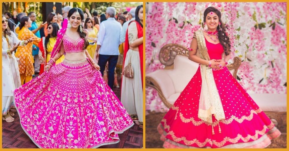 15 Shades Of Pink: The Prettiest Pink Lehengas That Brides Wore!