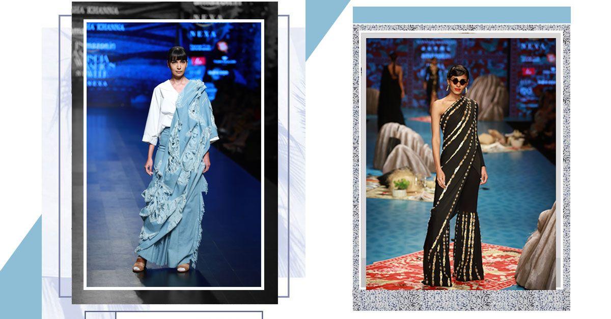 Uncomplicate It: 7 Offbeat But Easy Saree Trends We Can&#8217;t Thank AIFW Enough For!