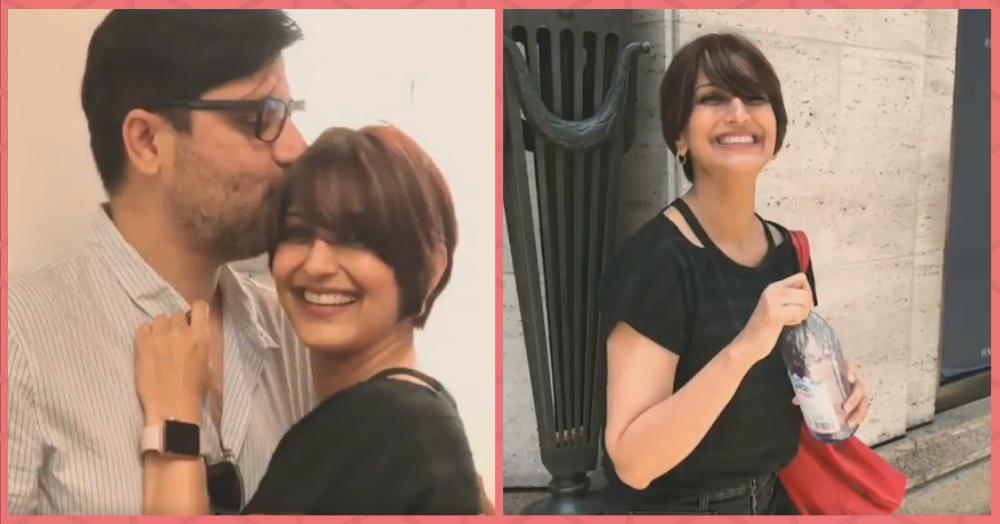 Sonali Bendre&#8217;s Post-Haircut Pictures With Husband Will Melt Your Heart