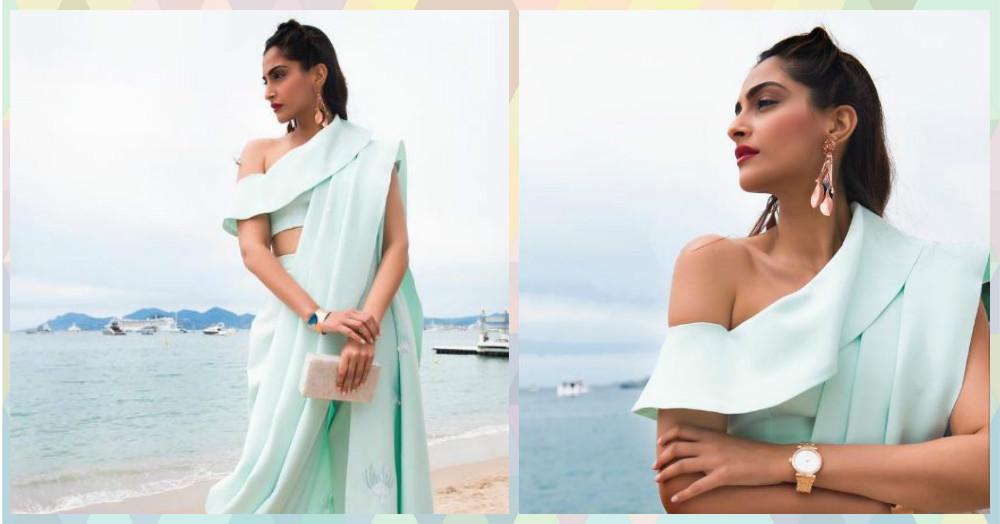 Sonam Kapoor Is Giving Us Major #SareeGoals With THIS Cannes Outfit!