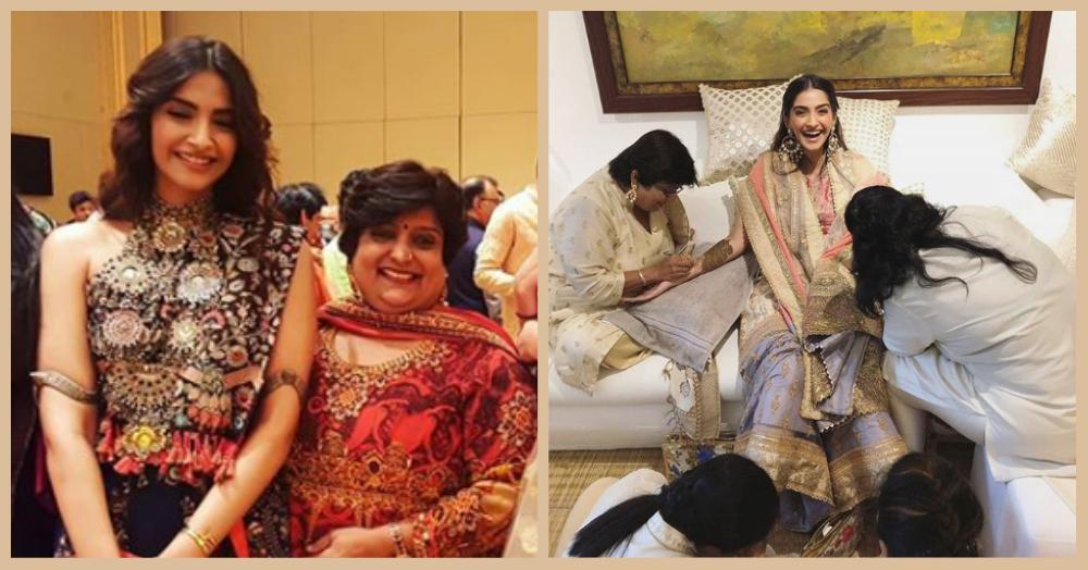 All The Super Stylish Pictures From Sonam&#8217;s Mehendi That You Missed Out!