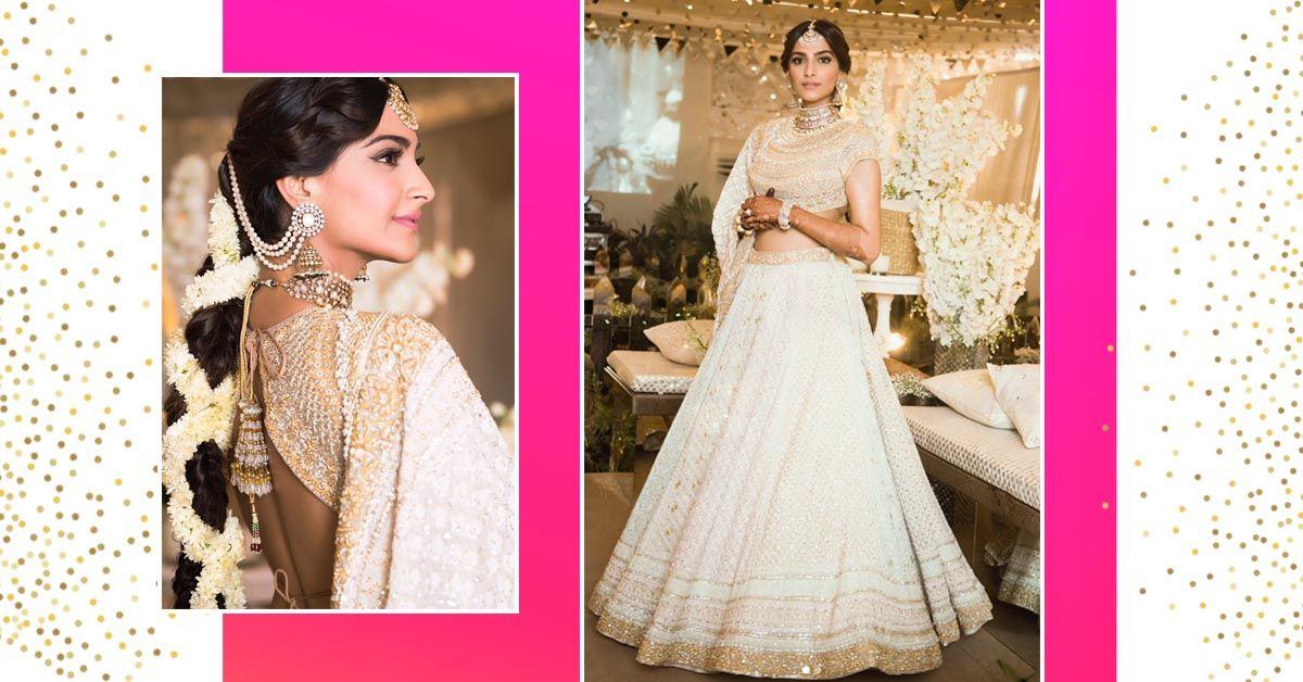 Here&#8217;s The First Look Of Sonam From Her Sangeet &amp; She Looks Stunning In White &amp; Gold!